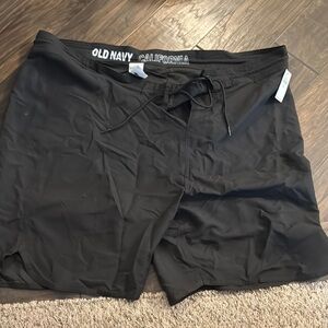 Old Navy Classic Black Swim Trunks